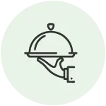 Icon representing the food services industry