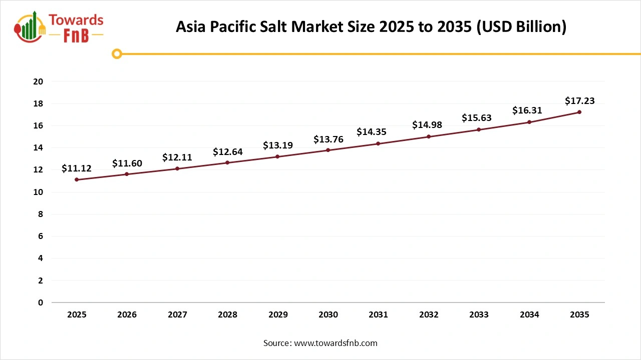 Asia Pacific Salt Market Size 2025 to 2035