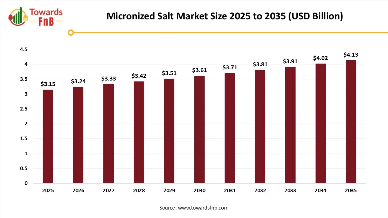 Micronized Salt Market Size 2025 to 2035