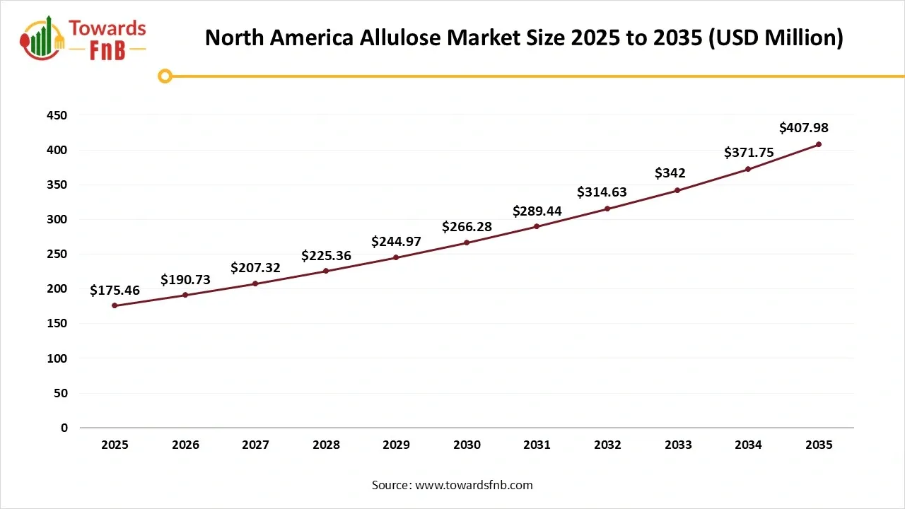 North America Allulose Market Size 2025 to 2035