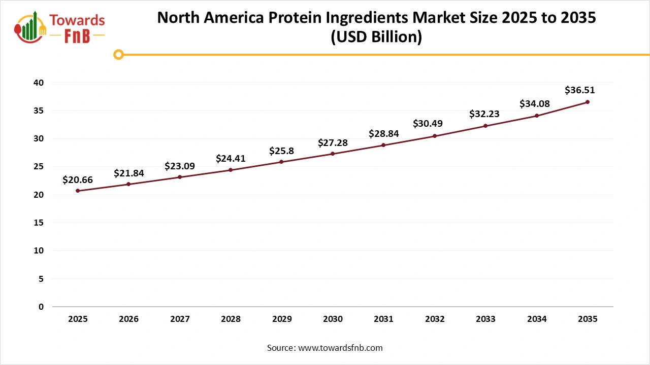 North America Protein Ingredients Market Size 2025 to 2035