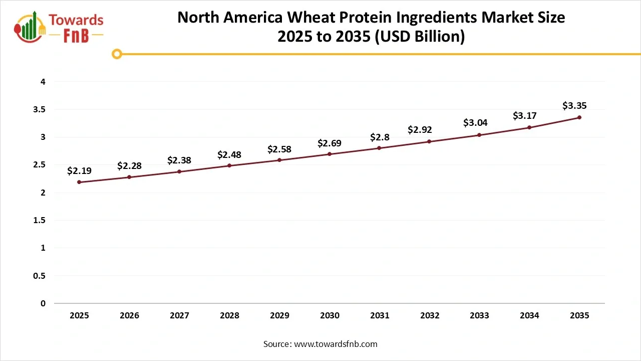 North America Wheat Protein Ingredients Market Size 2025 to 2035